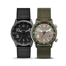 南 2021 7月 COLUMBIA OUTBACKER 3-HAND DIAL NYLON 手錶 帆布軍規軍錶 軍綠色