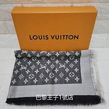 【巴黎王子1號店】《Louis Vuitton LV》Monogram M71378 黑色 單寧 披肩 圍巾~ 預購