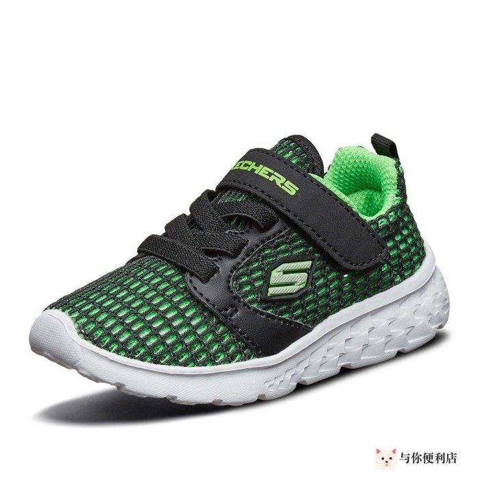 SKECHERS斯凱奇童鞋2021夏季新款魔術貼小童學步鞋輕質透氣運動鞋 660026N-雙喜生活館