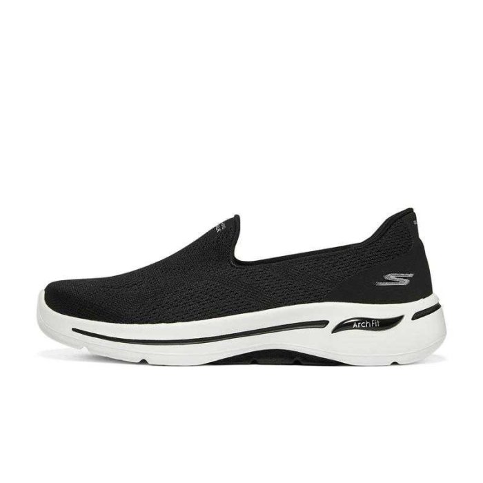 【豬豬老闆】SKECHERS GO WALK ARCH-FIT 健走鞋 懶人鞋 女鞋 黑124483BLK 粉MVE