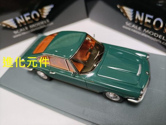 Neo 1 43 寶馬樹脂仿真雙門跑車模型 BMW 1600 GT 1967 深綠色