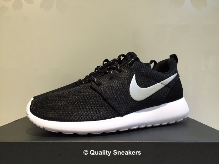 現貨 - Nike Roshe One Roshe Run 黑白 銀勾 網布 女段 511882 094