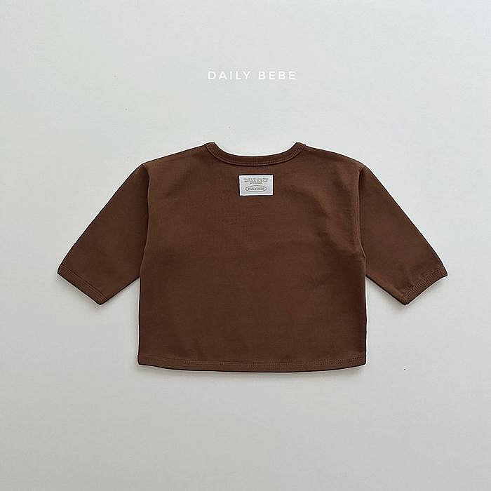 XS~XL ♥上衣(棕色) DAILY BEBE-2 23秋季 DBE230817-260『韓爸有衣正韓國童裝』~預購