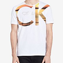 ☆【CK男生館】☆【Calvin Klein大LOGO印圖短袖T恤】☆【CK001V7】(S)