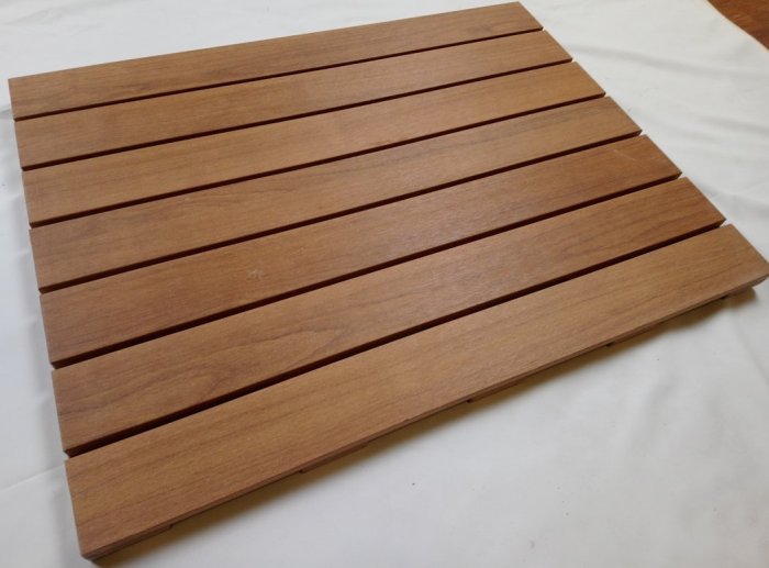 [時代木防水家具]浴室踏板(60x45x2.4cm) 浴室地板 陽台地板  戶外地板/防滑踏墊板 止滑墊