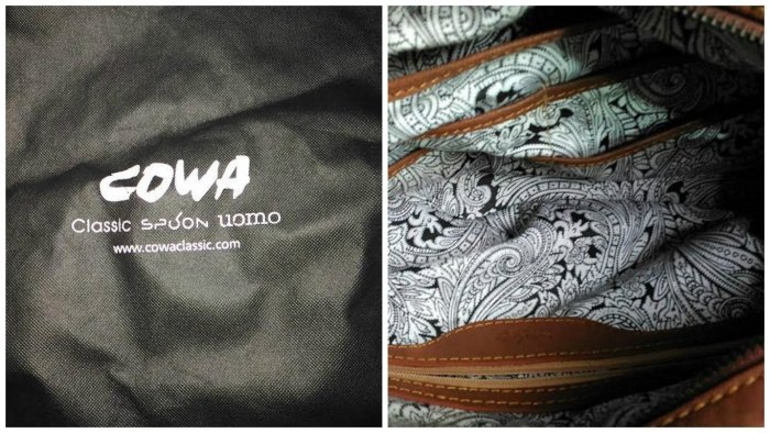 近新~專櫃品牌 COWA副牌 SPOON 經典   真皮  側背包 斜背包
