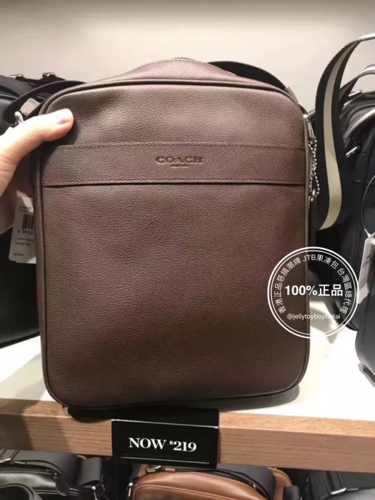 折扣款 全新正品 COACH 54782 藍黑色 全皮純色款 GRAHAM CROSSBODY 經典 郵差包 斜背包