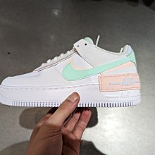 南◇2022 6月 NIKE AIR FORCE AF1 SHADOW 女 白粉綠 CI0919-117 白奶茶 116