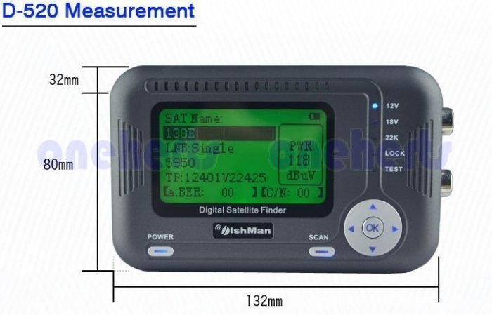 SATHERO SH-200HD另有DishMan D-520 專業HD衛星尋星儀 dB錶 簡單易懂 抓星神器 DB表
