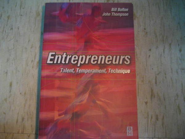 Entreprenerus--Talent, Temperament, Technique / ISBN：0750646233