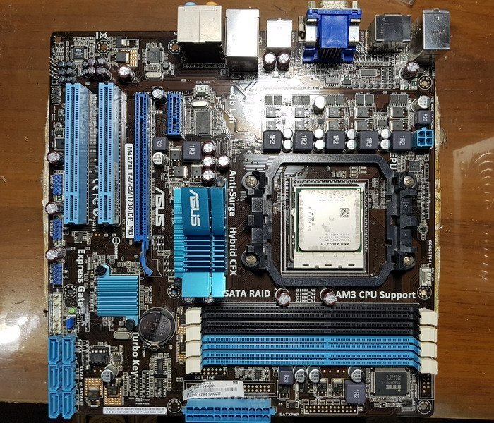 Athlon IIX4 645四核處理器+華碩M4A78LT-M-CM1730主機板+DDR3 4G記憶體、附風扇與擋板