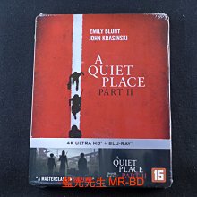 [藍光先生UHD] 噤界2 UHD+BD 雙碟鐵盒版 A Quiet Place II