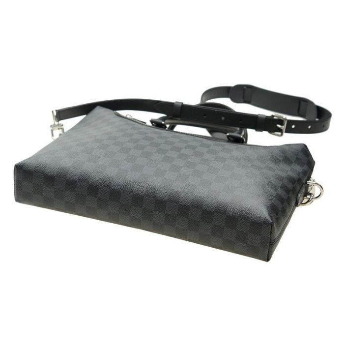 有貨可接 全新正品 LV N48260 公事包 公文包 灰黑格 Damier Graphite 附斜背帶