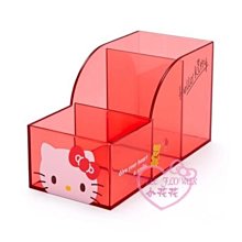 ♥小花花日本精品♥Hello Kitty 美樂蒂 透明置物架~6