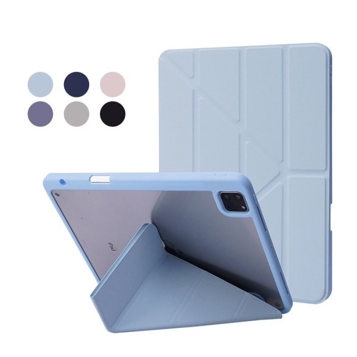 保護殼 亞克力 透明 筆槽 保護套 變形 多折 皮套 硬殼 適用iPad Pro11 Air 5 4 10.9 10.2