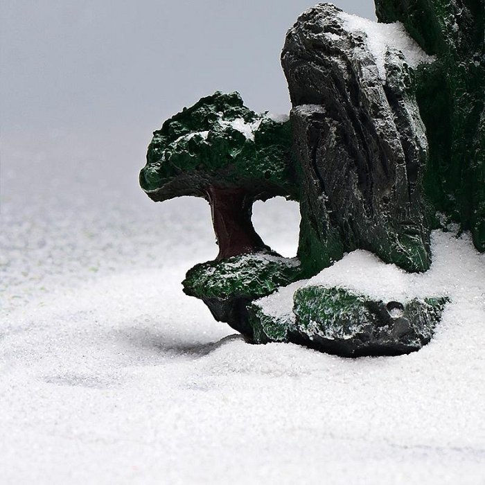 微景觀材料DIY建筑沙盤模型造景輔材料鐵路石子沙灘雪粉彩虹石子