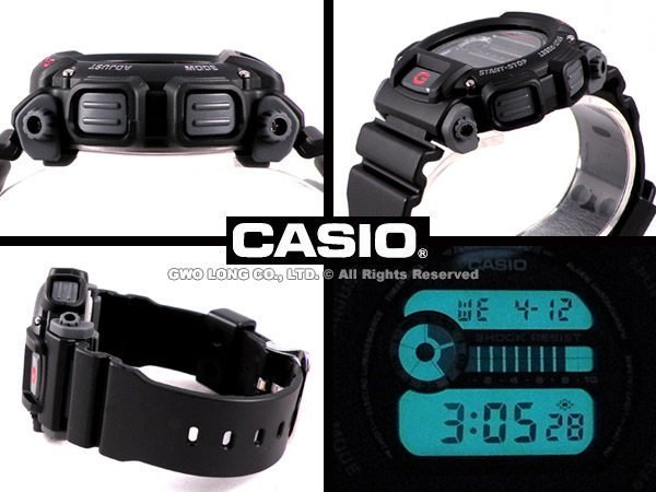 CASIO手錶專賣店 國隆 CASIO G-Shock DW-9052 男錶 黑 藍 多功能大錶徑抗震運動保固發票