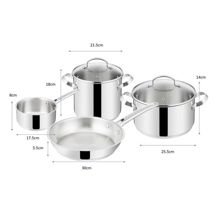 💓好市多代購💓 Lagostina Icona系列 不鏽鋼鍋具含蓋六件組 鍋身:不鏽鋼 鍋蓋: 玻璃 產地:義大利