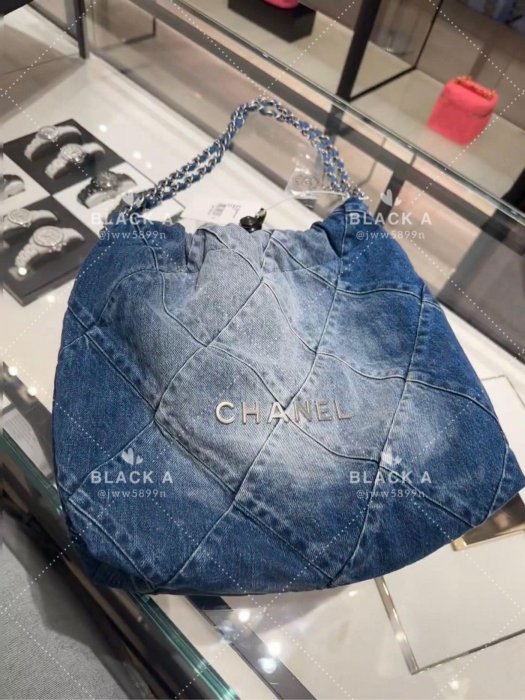 【BLACK A】CHANEL 23P 牛仔22 Bag 價格私訊