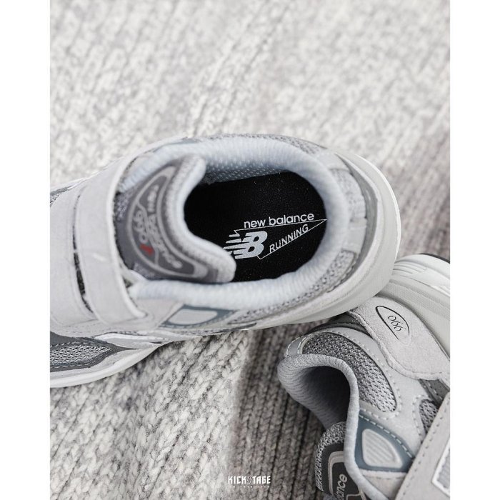 NEW BALANCE 990 V6 灰色 元祖灰 麂皮 魔鬼氈 反光 美國製 小童 童鞋【IV990GL6】