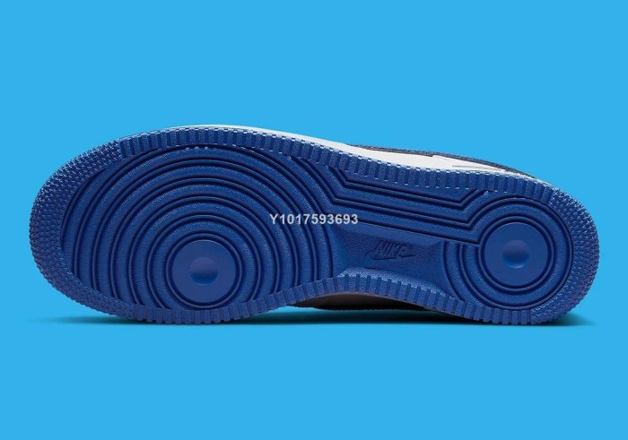 Nike Air Force1 白藍低幫休閒滑板鞋DC8873-100 男女鞋