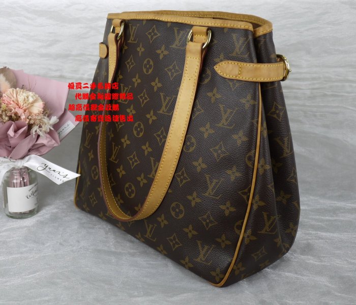 ☆優買二手精品名牌店☆ LV M51153 原花 老花 字紋 肩背包 購物包 名媛包 城市包 OL A4 托特包II