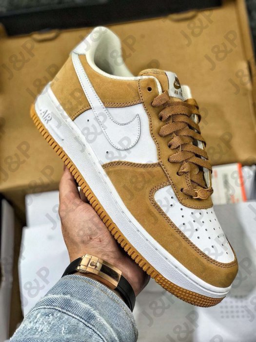 NIKE Air Force 1 Low 條碼 小麥配色 限量編號