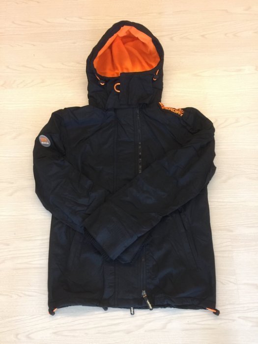 Superdry 外套 極度乾燥 黑/橙字 windcheater 防風外套夾克 男