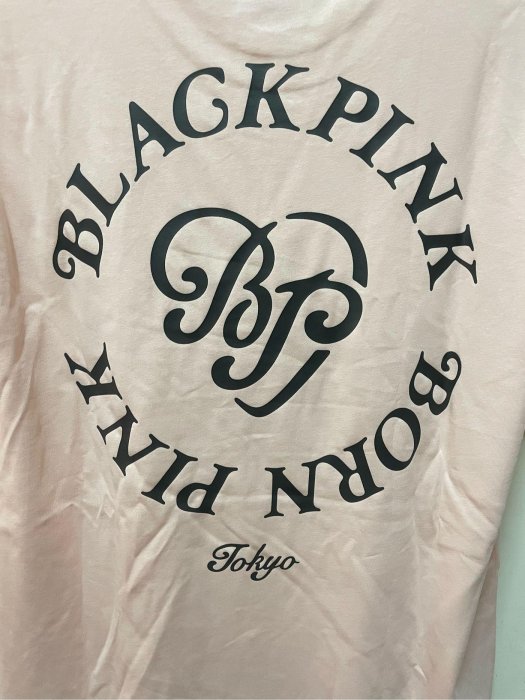 BLACKPINK x VERDY 聯名款BP HEART T-SHIRT BORN PINK TOKYO 粉色短袖 