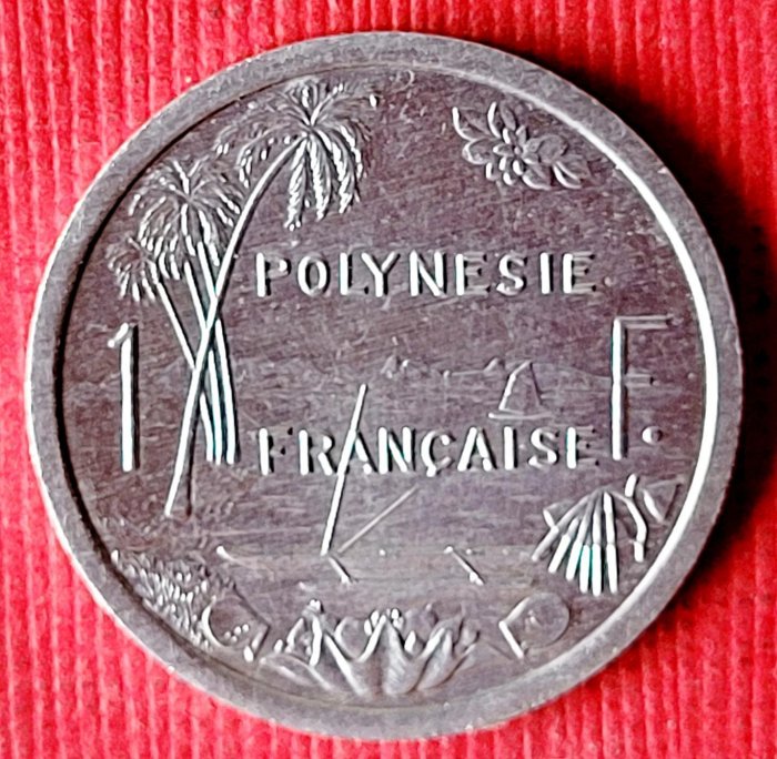 325FRANCAISE 1999年（1 POLYNESIE)錢幣乙枚（保真，美品）。