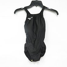 MIZUNO SWIM BASIC 素色連身泳衣 附罩杯 N2GA120109 黑【iSport愛運動】
