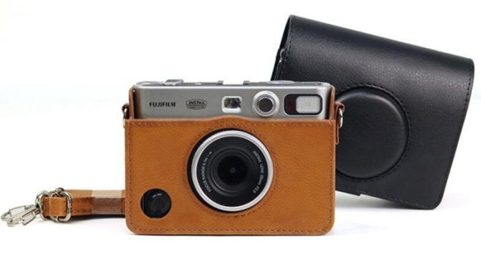 【中壢NOVA-水世界】Fujifilm 富士 mini EVO 橫版皮套 拍立得 INSTAX 即可拍 相機包 附背帶
