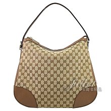 【茱麗葉精品】全新精品 GUCCI 449244 經典雙G緹花皮飾邊單柄肩背包.駝/咖 現貨