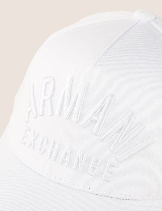 美國百分百【Armani Exchange】鴨舌帽 棒球帽 阿曼尼 AX 帽子 遮陽帽 男帽 老帽 浮雕凸字 C907