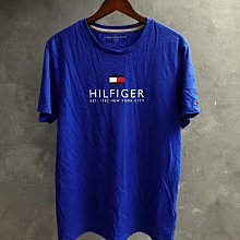 CA 美國品牌 TOMMY HILFIGER 藍色 純棉 休閒短t M號 一元起標無底價Q782