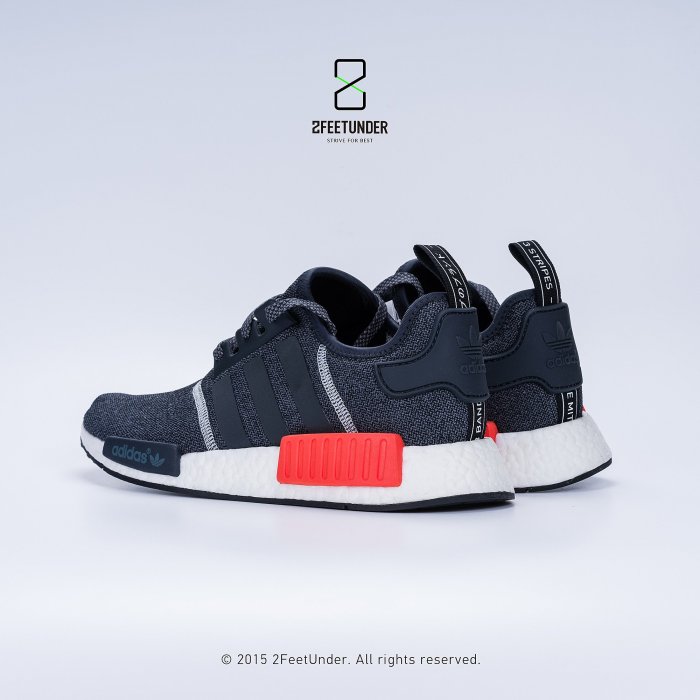 2FeetUnder - Adidas Originals NMD_R1 深灰紅 反光 S31510