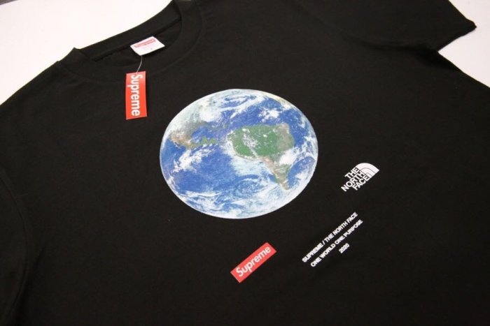 全新正品2020SS Supreme TNF One World Tee 地球慈善聯名款短袖TEE