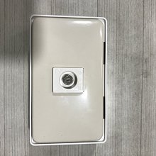 DIY水電材料  卡式電視插座-中繼型/ 可延伸線路至下一電視插座/適用塑膠蓋板或不鏽鋼蓋板