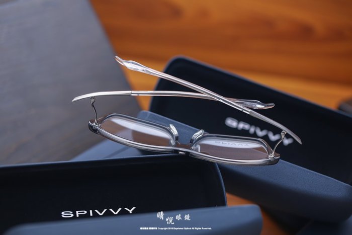 【睛悦眼鏡】完美藝術之作 SPIVVY 日本手工眼鏡 SP OPUP CGY 70515