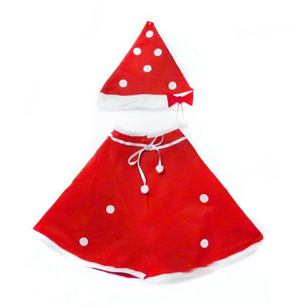 『心可樂活網』聖誕小紅帽造型披風組(紅色) YS-PSD160002