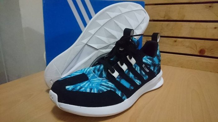 Adidas Originals SL Loop Runner C75288 麂皮 慢跑鞋 黑/藍 男【US.10.5】
