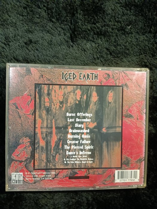 冰凍大地樂團 Iced Earth - Burnt Offerings - 1995年版 碟片如新 - 251元起標