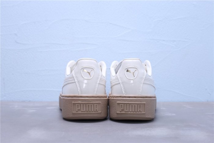 Puma Basket Platform Patent Wn's 米白 漆皮 休閒運動鞋 女鞋 363314-05