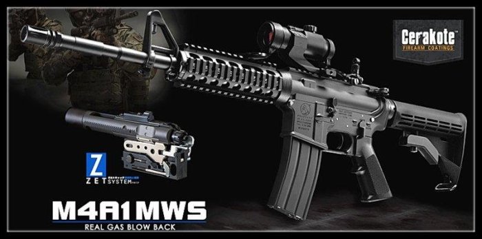 原型軍品】全新II MARUI M4A1 RIS MWS GBB 全金屬瓦斯槍| Yahoo奇摩拍賣