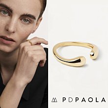 PD PAOLA 西班牙時尚潮牌 C型環抱戒指 簡約金色戒指 CRUSH 下殺