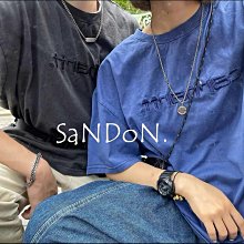 SaNDoN x『CARHARTT』夏季立體水洗復古染立體刺繡復古短TEE 240405