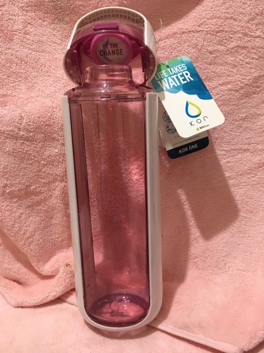全新正品現貨 售完為止 美國 KORwater One信念水瓶 750ml 無螺紋喝水處 防滑底座 玫瑰粉