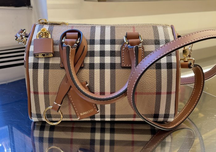 BURBERRY 80713571 經典米色格紋 迷你波士頓包 LV NANO SPEEDY 斜背包 全新正品 在途現貨+預訂