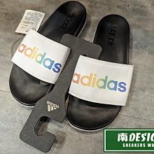 南🔥2023 1月 ADIDAS ADILETTE COMFORT 運動拖鞋 軟底 舒適 男女款 白彩虹 H02488