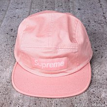 【HYDRA】17SS Supreme Washed Chino Twill Camp Cap 粉紅【SUP028】